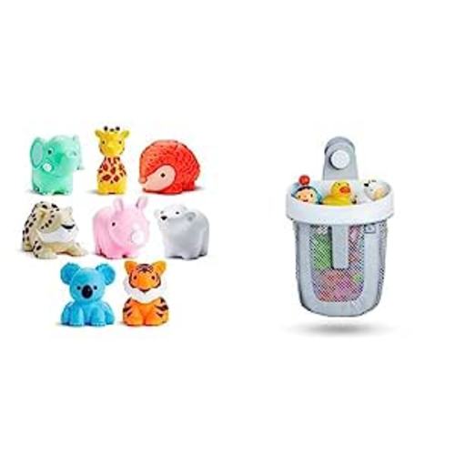 Munchkin® Bath Toy Scoop with 8pk Wild Animal Bath Toy Squirts - Bath Toy Scoop + Animal Bath Toy Squirts