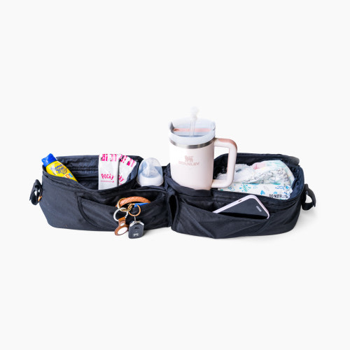 Zoe Double Stroller Organizer - Black