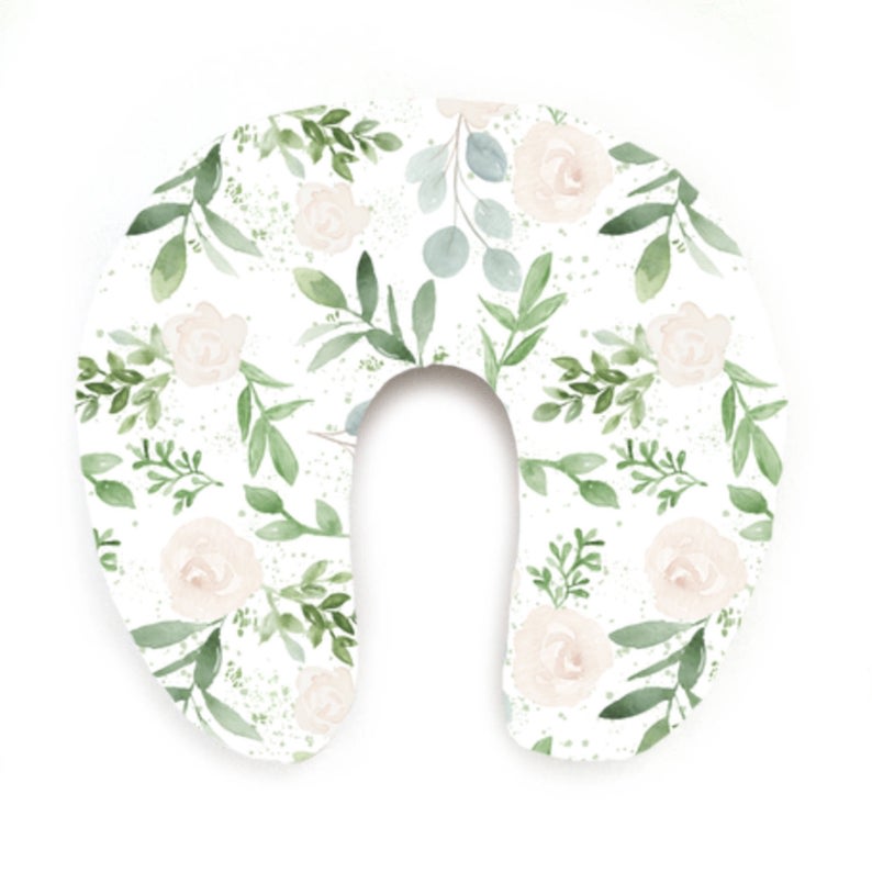 Nursing Pillow Cover - Eucalyptus Rose