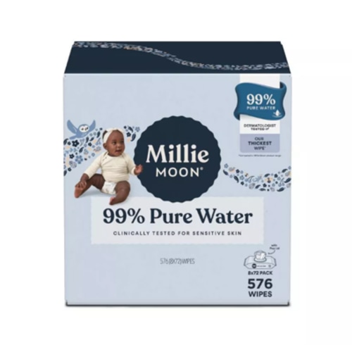 Millie Moon 99% Pure Water Baby Wipe 576ct