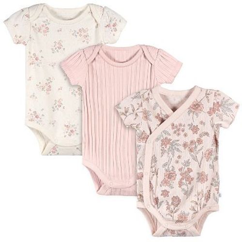 Baby Girl Just Born® 3-Pack Short Sleeve Bodysuits