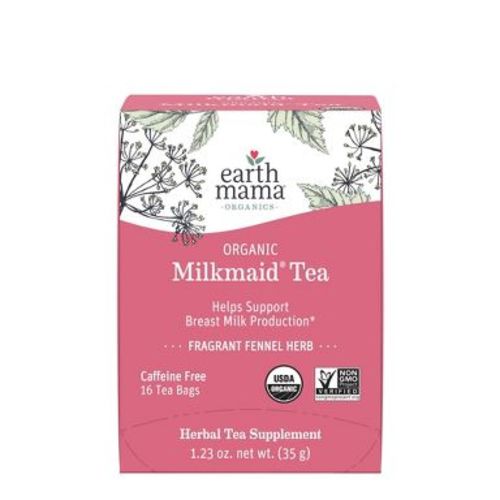 Earth Mama Organic Milkmaid for Lactation and Breast Milk Production Herb Bagged Teas - 16ct
