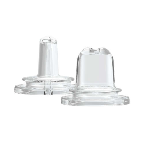 Dr. Brown’s® Milestones™ Options+™ Sippy Spouts, 2-Pack Narrow, Soft 100% Silicone Baby Bottle Sippy Spout, 6m+
