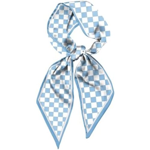 Scarf Silk Feeling Hair Head Long Neck Satin Fashion Scarfs for Bag Decoration Women Girls Cute Aesthetic 59 * 6.7”