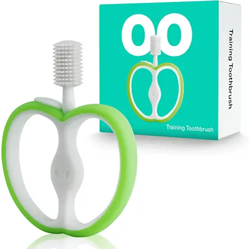 Training Baby Toothbrush, Silicone Baby Teething Toys for 4-12 Months Baby Teething Relief, 4+ Months Baby Teether First Toothbrush for Infant Teething Relief Toddler Teether