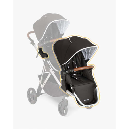 2nd Seat Kit | Black, Windowpane, Silver with Penny Leather
