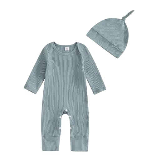 Newborn Infant Baby Boy Romper Jumpsuit for 3 6 12 18 Months Boys Long Sleeve Bodysuit Fall Clothes