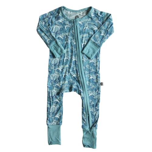 Waves Bamboo Zip Romper