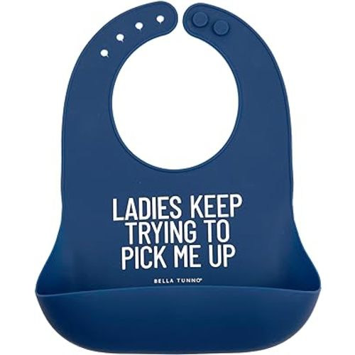 Bella Tunno Wonder Bib – Waterproof Silicone Bibs for Boys & Girls, Non-toxic & BPA Free Silicone Baby Bibs & Toddler Bibs