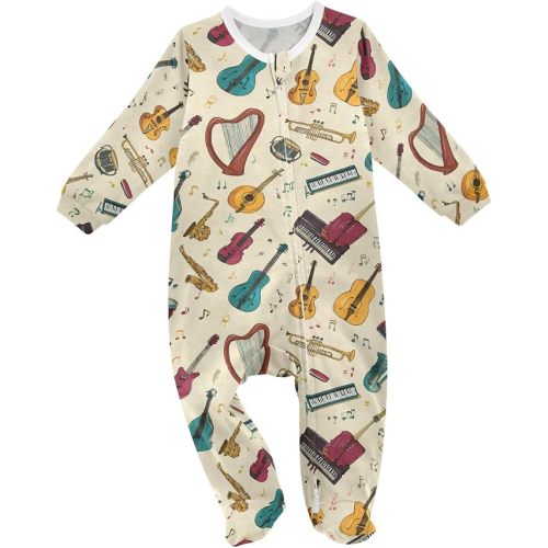 Dussdil Baby One-Piece Footies Newborn Rompers Pajamas Cotton Footed Pjs for Sleep Play Boys Girls
