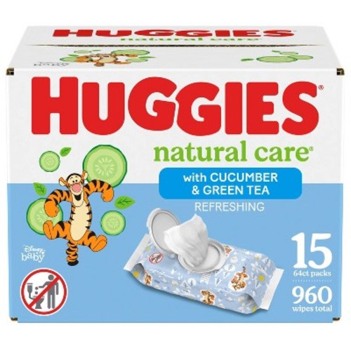 Huggies Natural Care Refreshing Scented Baby Wipes (Select Count)