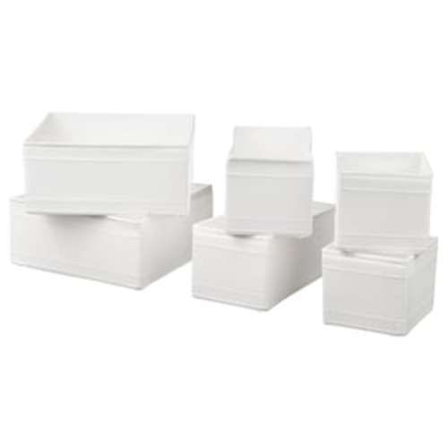 SKUBB Organization Box, set of 6 - white