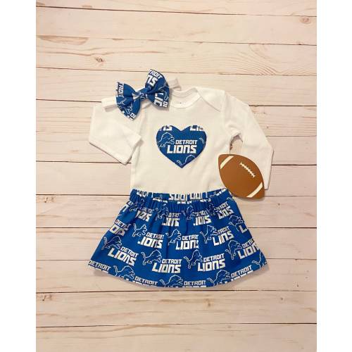 Detroit Lions Baby Outfit, Detroit Lions Baby Girl, Detroit Lions Skirt, Detroit Lions Onesie®