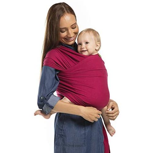 Boba Wrap Baby Carrier, Sangria - Original Stretchy Infant Sling, Perfect for Newborn Babies and Children up to 35 lbs