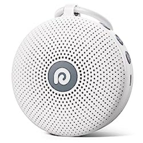 Dreamegg White Noise Machine - Portable Sound Machine for Baby Adult, Features Powerful Battery, 21 Soothing Sound, Noise Canceling for Office & Sleeping, Sound Therapy for Home, Travel, Registry Gift - Classic White