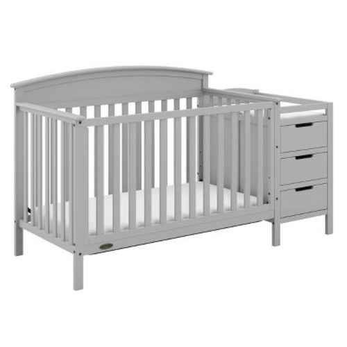Graco Benton 4-in-1 Convertible Crib And Changer - Pebble Gray