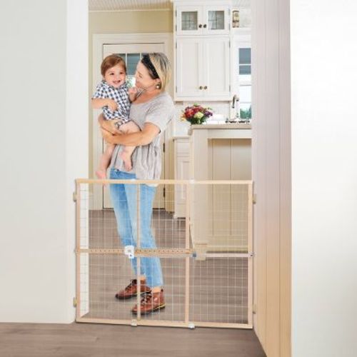 Toddleroo By North States Quick-fit Wire Mesh Baby Gate