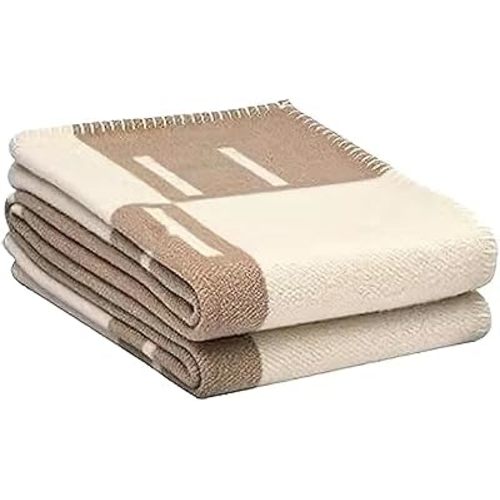h Blanket, Sofa Throw Blanket, Soft and Comfortable Blanket, Blanket Suitable for Sofa and Living Room, Khaki