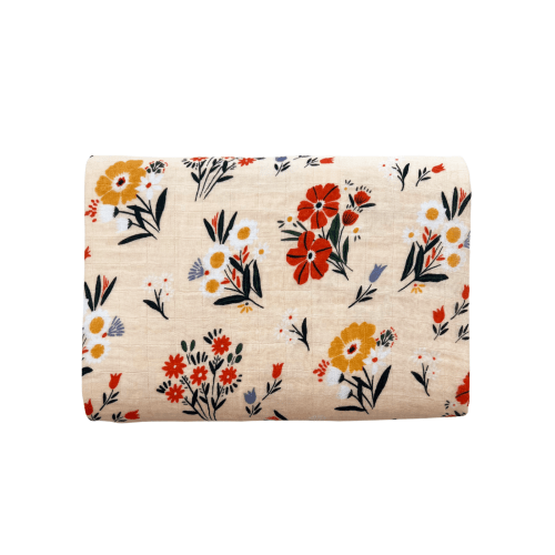 Muslin Swaddle, Garden Floral