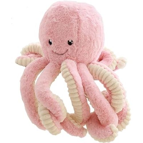 Cute Cartoon Octopus Stuffed Animals Octopus Plush Doll Toys Octopus Plushies Toys Gift Sea Stuffed Toys for Kids and Lovers Home Decor (Pink, 15.7-Inch)