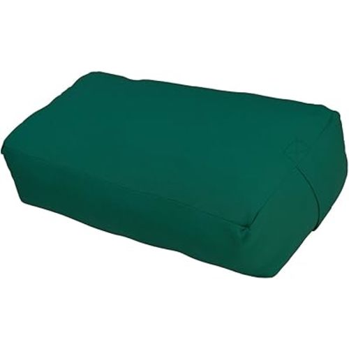 MAXSupport Deluxe Rectangular Cotton Yoga Bolster