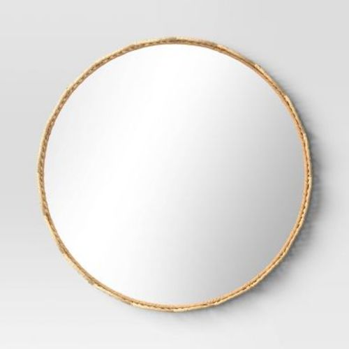 24" Rattan Round Wall Mirror - Room Essentials™