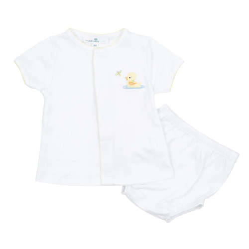 Darling Ducklings Diaper Cover Set | Yellow