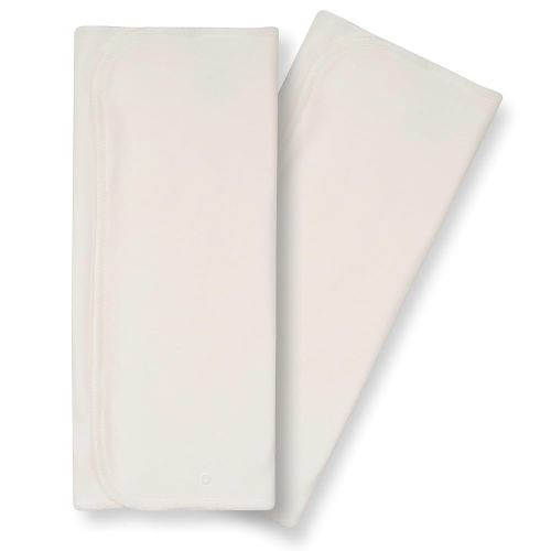 Nora's Nursery 3 Layer Cotton Prefolds 2 Pack with Snaps | Super Soft, Reusable, and Absorbent Cloth Diaper Liners | Gentle Cotton Diapering Solution for Babies