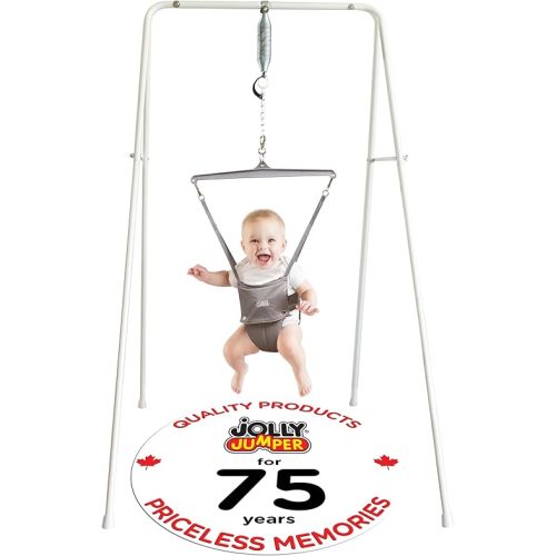 Jolly Jumper *Classic* with Stand - The Original Baby Exerciser and Your Alternative to Activity Centers and Baby Bouncers. Trusted by Parents, Loved by Babies for Over 75 Years.