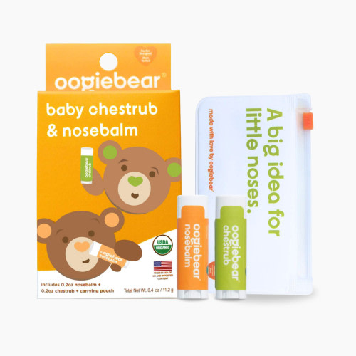 Oogiebear Organic Mini Nosebalm and Chestrub Kit