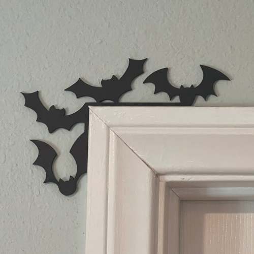 Halloween Door Toppers, Halloween Bats Door Trim Topper, Halloween Door Topper, Black Cat Door Topper, Halloween Decor, Skeleton, Witch
