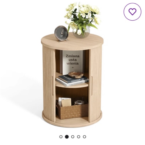 George Oliver Leathia Fluted Round End Tables | Wayfair