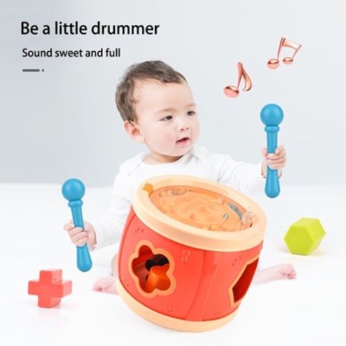 Baby Toys 6 to 12 Months, Musical Toddler Crawling Toys Hand Drum Toy, Educational Birthday Gifts 7 8 9 10 11 Month 1-2 Year Old Boy Girl