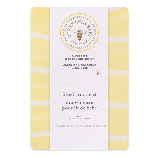 Burt's Bees Baby BEESNUG® Fitted Crib Sheet (Sunshine Stripe)