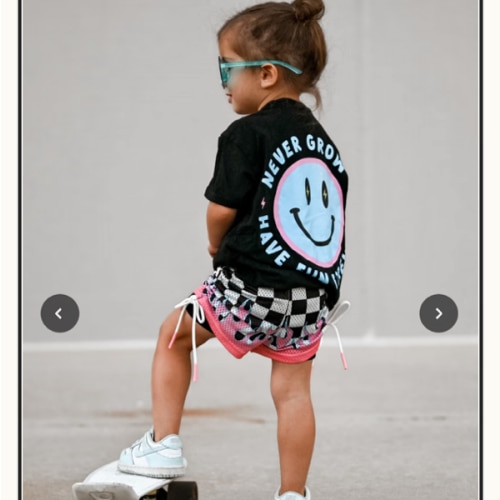 Heater Girls Mesh Shorts Checkers