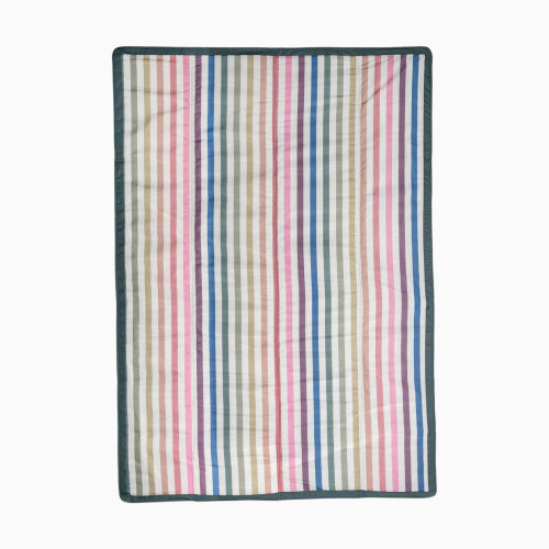 Little Unicorn Outdoor Blanket - Chroma Rugby Stripe, 5 X 7 Ft