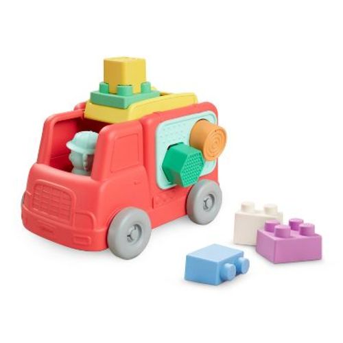 Infantino Super Soft 1st Stack And Go Explorers Stacking Toy Playset - Fire Truck