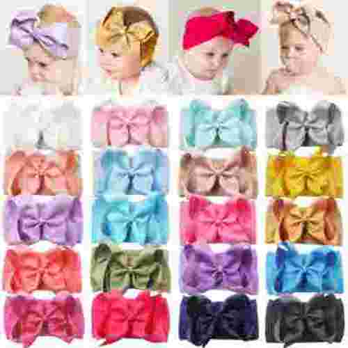 JOYOYO 20 Pieces Soft Elastic Nylon Headbands Hair Bows Headbands Hairbands for Baby Girl Toddlers Infants Newborns