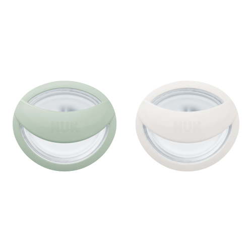 NUK Perfect Match Silicone Newborn Pacifier, for Ages 0-6m, Green & White, 2 Pack