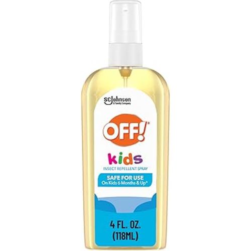 OFF! Kids Insect Repellent Spray, 100% Plant Based Oils, Safe for Use On Babies, Toddlers and Kids, 4 oz