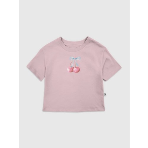 Toddler Cherry Bow Graphic T-Shirt