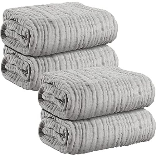 Ariv Towels - Bath Towels Set - Premium Bamboo Cotton Bath Towels - Ultra  Absorbent, Soft Feel, Large and Quick Drying 30 X 52 (Grey) - Towel Set  of 4