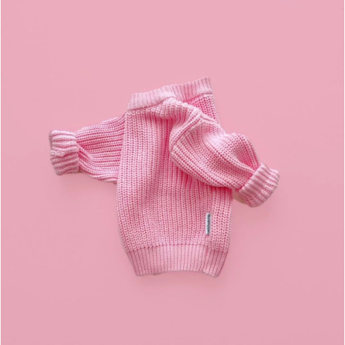 Chunky Knit Sweater | Pink