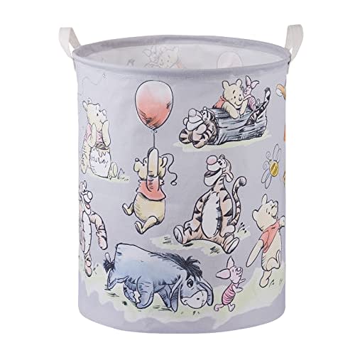 Bear Storage Basket, Nursery Large Hamper Canvas Laundry Basket Foldable With Waterproof Pe Coating,For Kids Boys And Girls, Bathroom, Bedroom, Clothes,Toy Bin