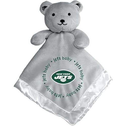 Baby Fanatic NFL New York Jets Security Bear Blanket, One Size, Gray
