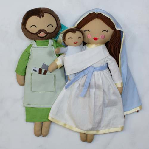 Nativity Holy Family Rag Doll Set