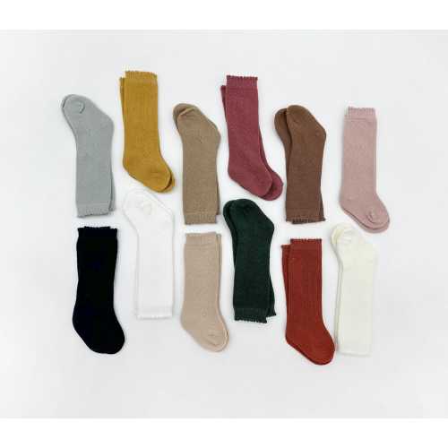 Baby knee high socks | Spring romper dressy socks | French Socks