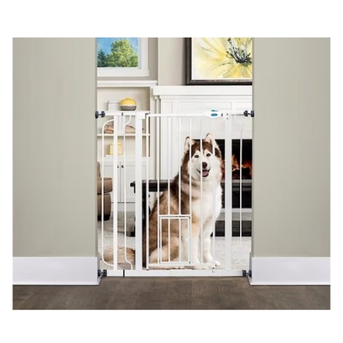 Carlson Pet Products Extra Tall Walk-Thru Dog Gate with Pet Door
