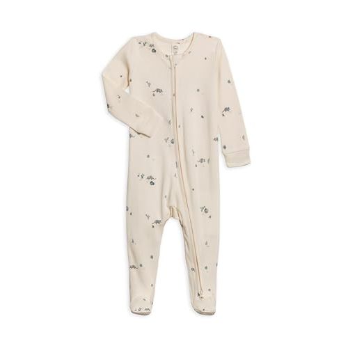 Colored Organics Baby Organic Cotton Peyton Zip Up Footed Sleeper