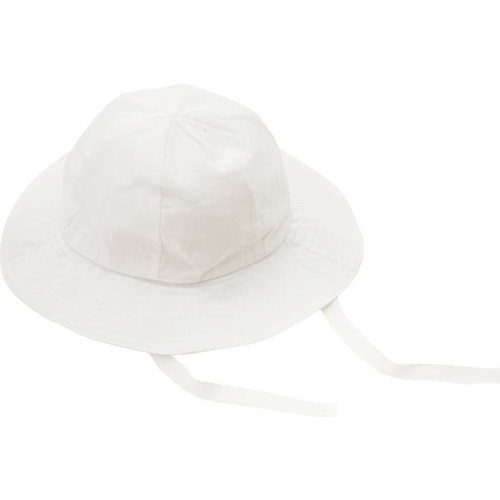 Under the Nile Cotton Poplin Sun Hat, 0-3 M, White